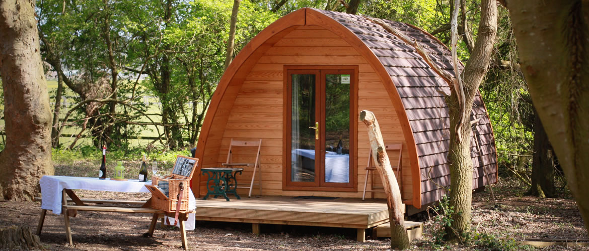 Glamping Mega Pod Front View