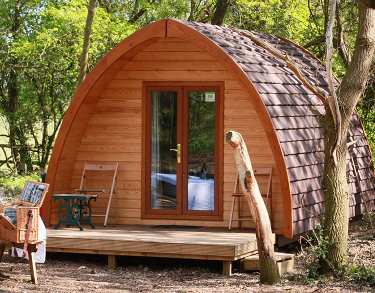 Glamping Pod Mega Pod Front View